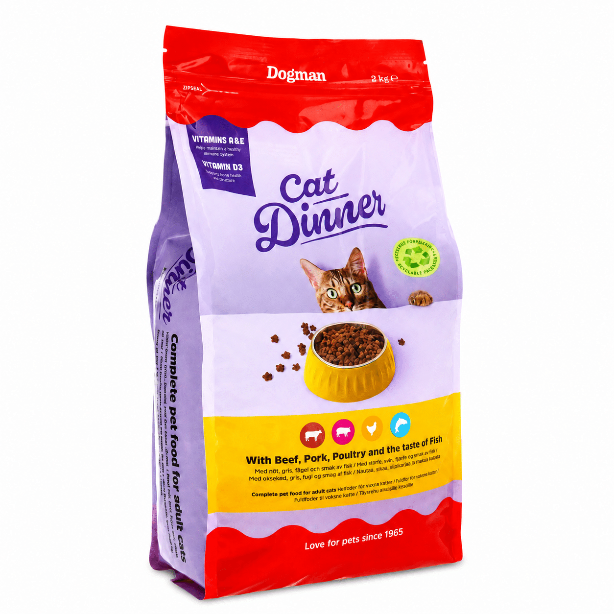 Cat Dinner Torrfoder för katt 2kg