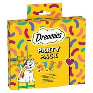 Dreamies Cat Treats Big Pack - Ekonomipack: Party Celebration (2 x 150 g)