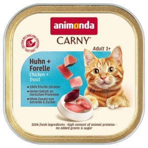 Ekonomipack: animonda Carny Adult 64 x 85 g - Kyckling & öring