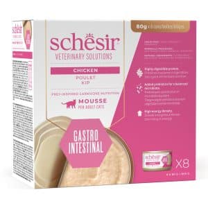 Ekonomipack: Schesir Veterinary Solutions Gastro Intestinal 24 x 80 g - Kyckling