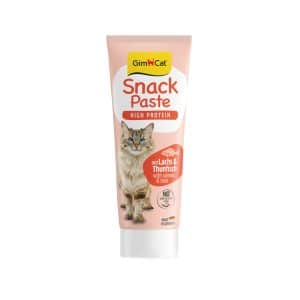 GimCat High Protein snackpastej 75 g - Ekonomipack: 3 x lax & tonfisk