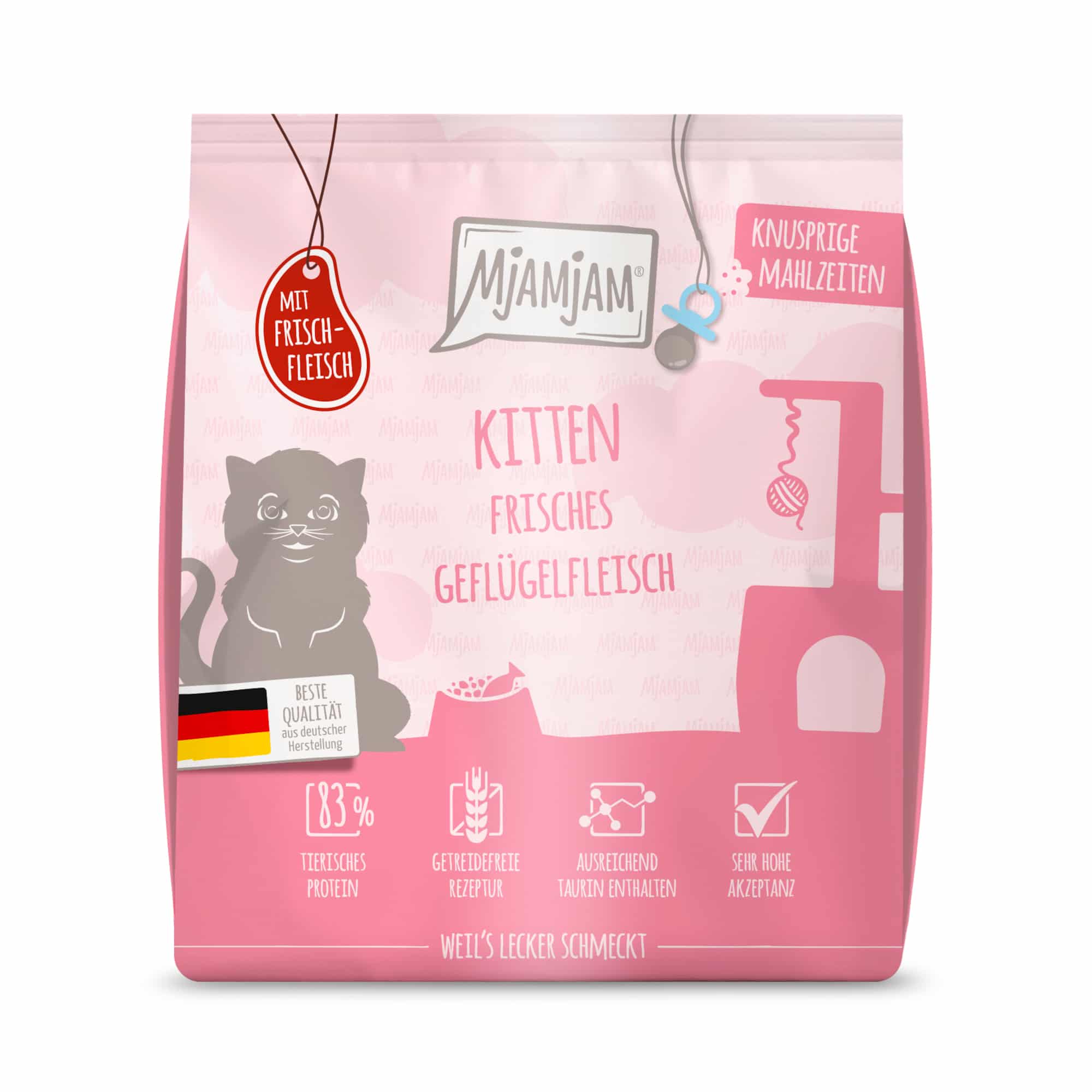 MjAMjAM Knusprige Mahlzeiten Kitten med fjäderfä - 300 g