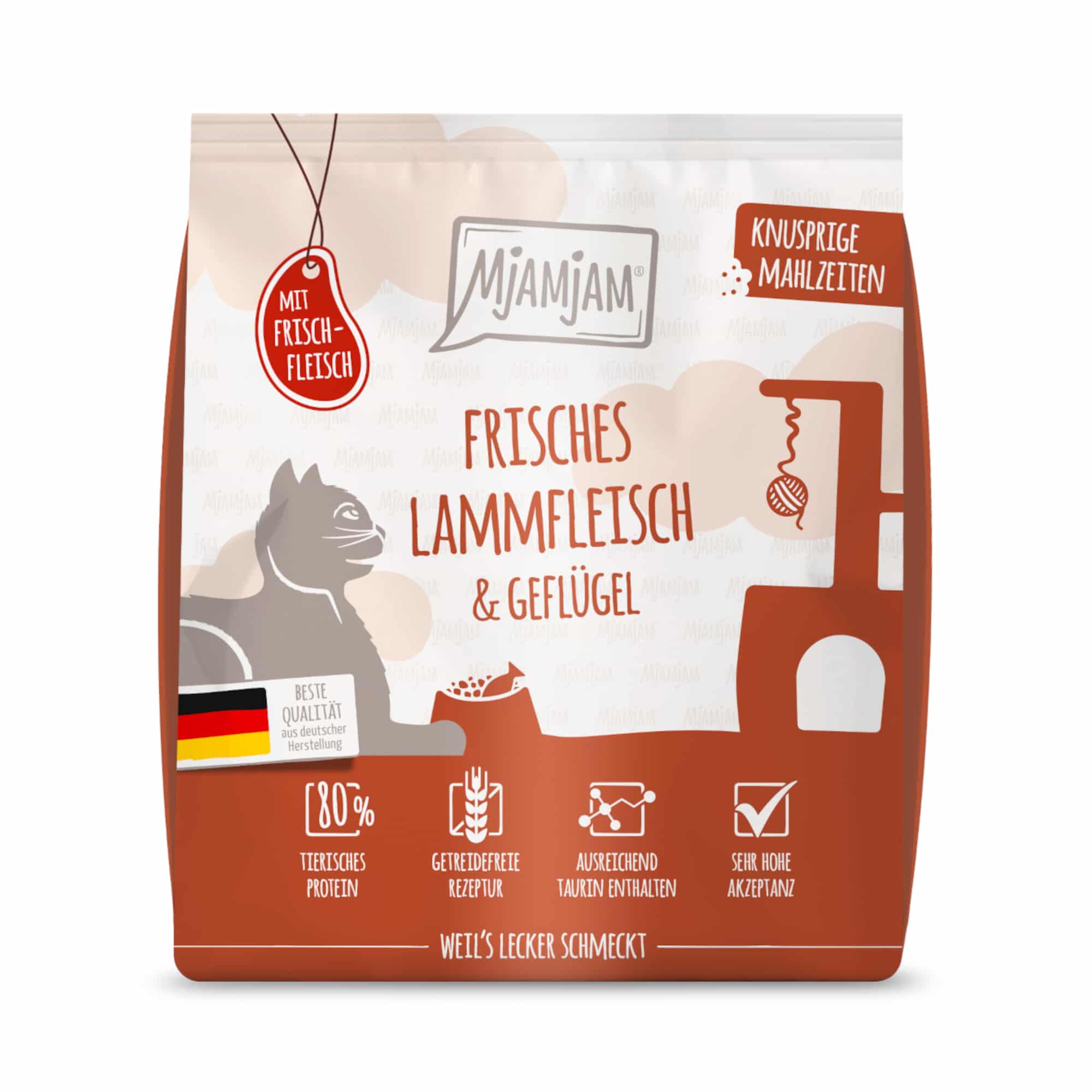 MjAMjAM Knusprige Mahlzeiten med lamm & fjäderfä - 300 g