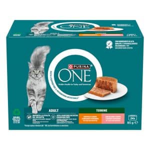 Purina ONE våtfoder för katter till specialpris! - Adult Terrin Mixpack I (48 x 85 g)