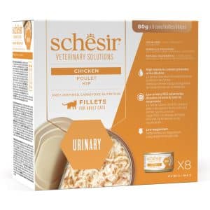 Schesir Veterinary Solutions Urinary 8 x 80 g - Kyckling