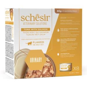 Schesir Veterinary Solutions Urinary 8 x 80 g - Tonfisk & lax