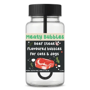 Såpbubblor för hund och katt med biffsmak
