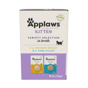 Applaws Natural Kitten i buljong 12 x 50 g - Urval av kyckling och tonfisk