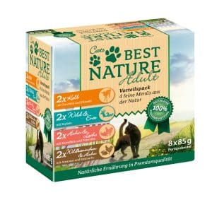 Best Nature Cats Multipack Pouches mixpack 4 sorter - Ekonomipack: 16 x 85 g