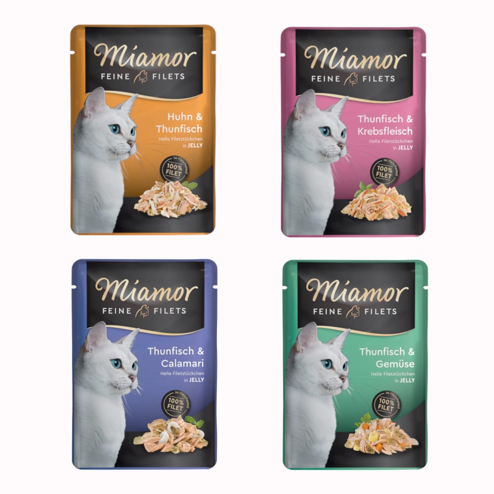 Blandpack Miamor Fine Filets Pouch 24 x 100 g - Blandpack (4 sorter)