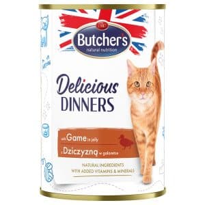 Butcher's Delicious Dinners Katt 24 x 400 g - Vilt
