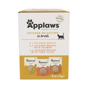 Ekonomipack: Applaws Cat Natural i buljong 48 x 70 g - Mixpack kyckling III (3 sorter)