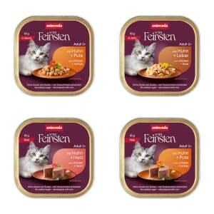 Ekonomipack: animonda vom Feinsten Adult 64 x 85 g - Fjäderfä mixpack (4 sorter)