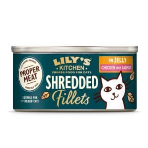 Lily's Kitchen Strimlade filéer för katter 24 x 70 g - Kyckling & Lax