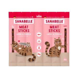 Sanabelle Meat Sticks - 35 g med lax & öring