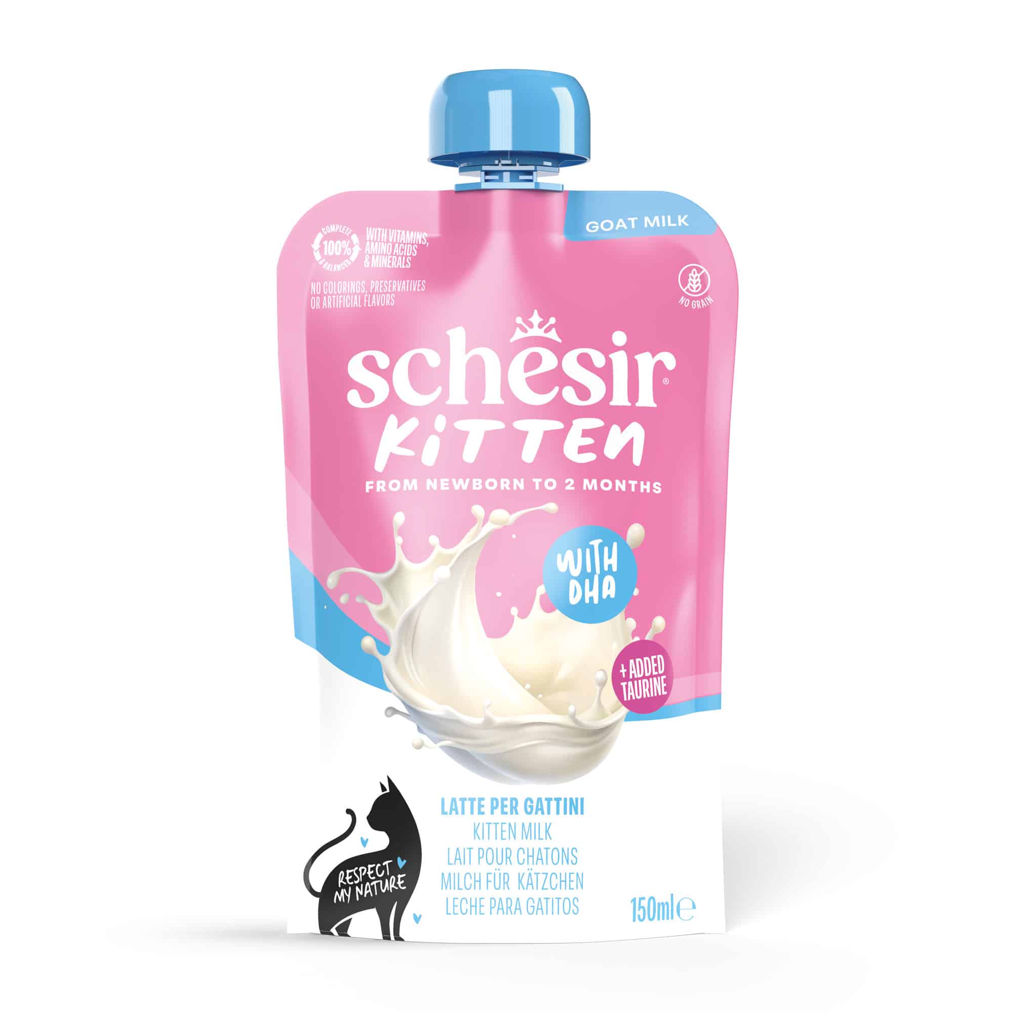 Schesir Kitten getmjölk - Ekonomipack: 12 x 150 g