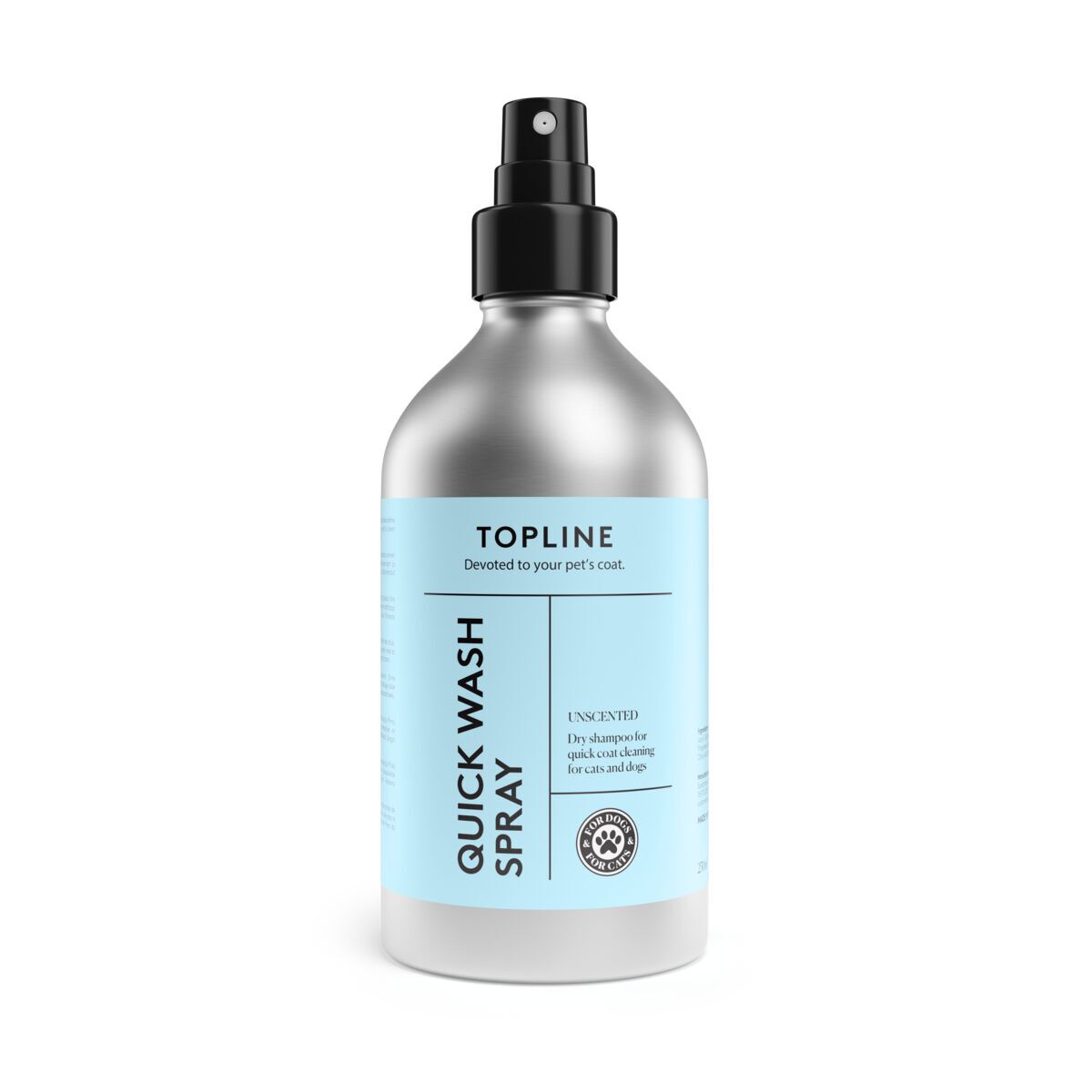 Topline Quick Wash Torrschampo för Hund & Katt 250 ml