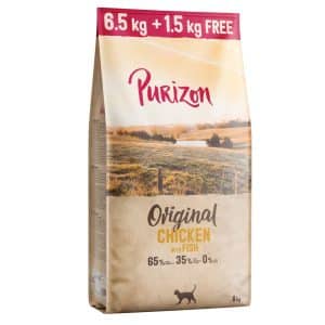 1,5 kg gratis! 8 kg Purizon Adult Spannmålsfritt Kyckling med fisk