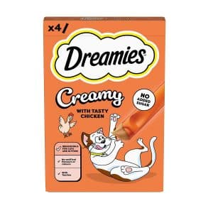 Dreamies Creamy med Kyckling 4x10 g