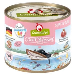 Ekonomipack: GranataPet DeliCatessen 24 x 200 g - Sommeredition - Surf'n'Turf
