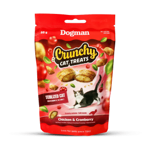 Kattgodis Krispiga Kuddar Kyckling & Tranbär 60g