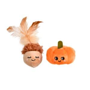 Little&Bigger Autumn Vibes Pumpa & Ekollon Kattleksaker 2-pack
