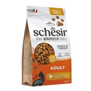 Schesir Adult Monoprotein med kyckling - Ekonomipack: 3 x 1,5 kg