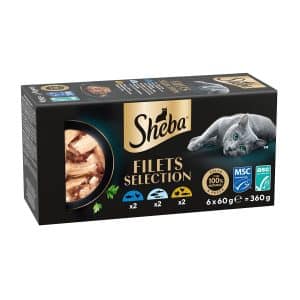 Sheba Filets Selection Våtfoder till Katt i Sås 6x60 g