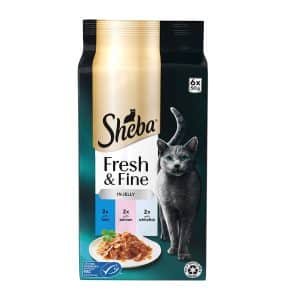 Sheba Fresh & Fine Våtfoder till Katt Fisk i Gelé 6x50 g