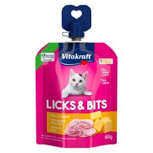 Vitakraft Licks & Bits 16 x 60 g - Ost & skinka