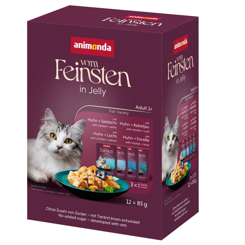 animonda Vom Feinsten Adult Raffinesse i gelé 24 x 85 g - Mixpack sorter från vattnet (4 sorter)