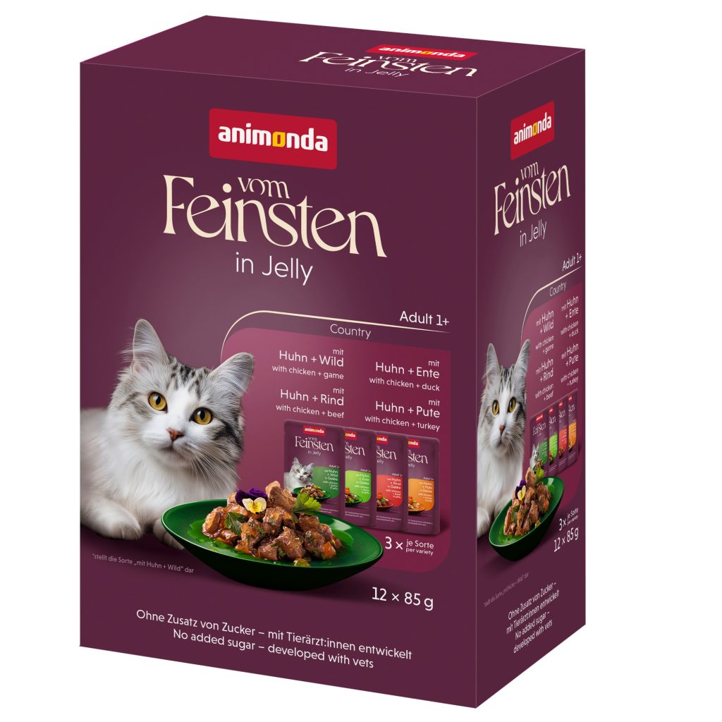 animonda Vom Feinsten Adult Raffinesse i gelé 24 x 85 g - Mixpack sorter från land och vatten (4 sorter)