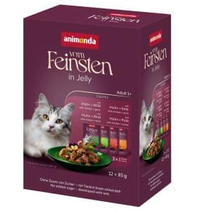 animonda Vom Feinsten Adult Raffinesse i gelé 24 x 85 g - Mixpack sorter från land och vatten (4 sorter)