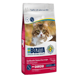 Bozita Torrfoder Sterilised Beef Kycklingfritt 10 kg - Katt - Kattfoder & kattmat - Torrfoder till katt - Bozita Katt - ZOO.se