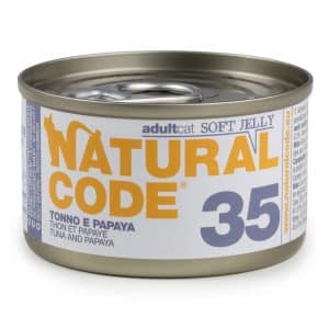 Ekonomipack: Natural Code Soft Jelly Can 24 x 85 g - Tonfisk & papaya