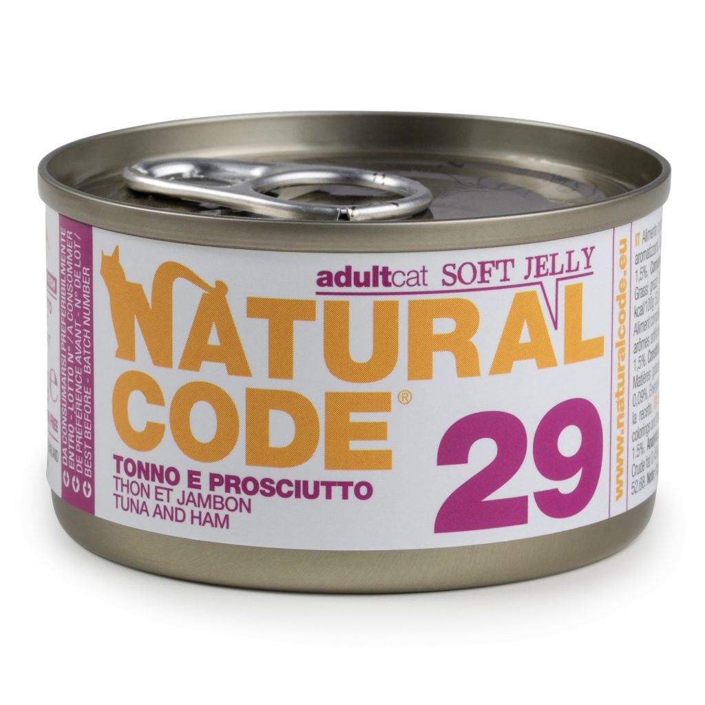 Ekonomipack: Natural Code Soft Jelly Can 24 x 85 g - Tonfisk & skinka