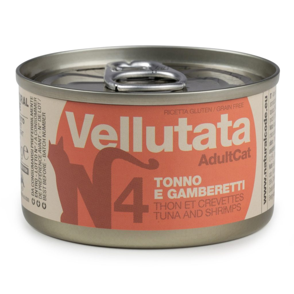 Ekonomipack: Natural Code Velouté Can 24 x 85, g - Tonfisk & räkor