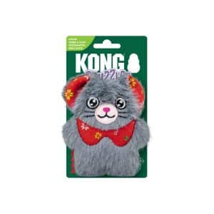 Holiday Cat Snuzzles Mouse Kattleksak Grå