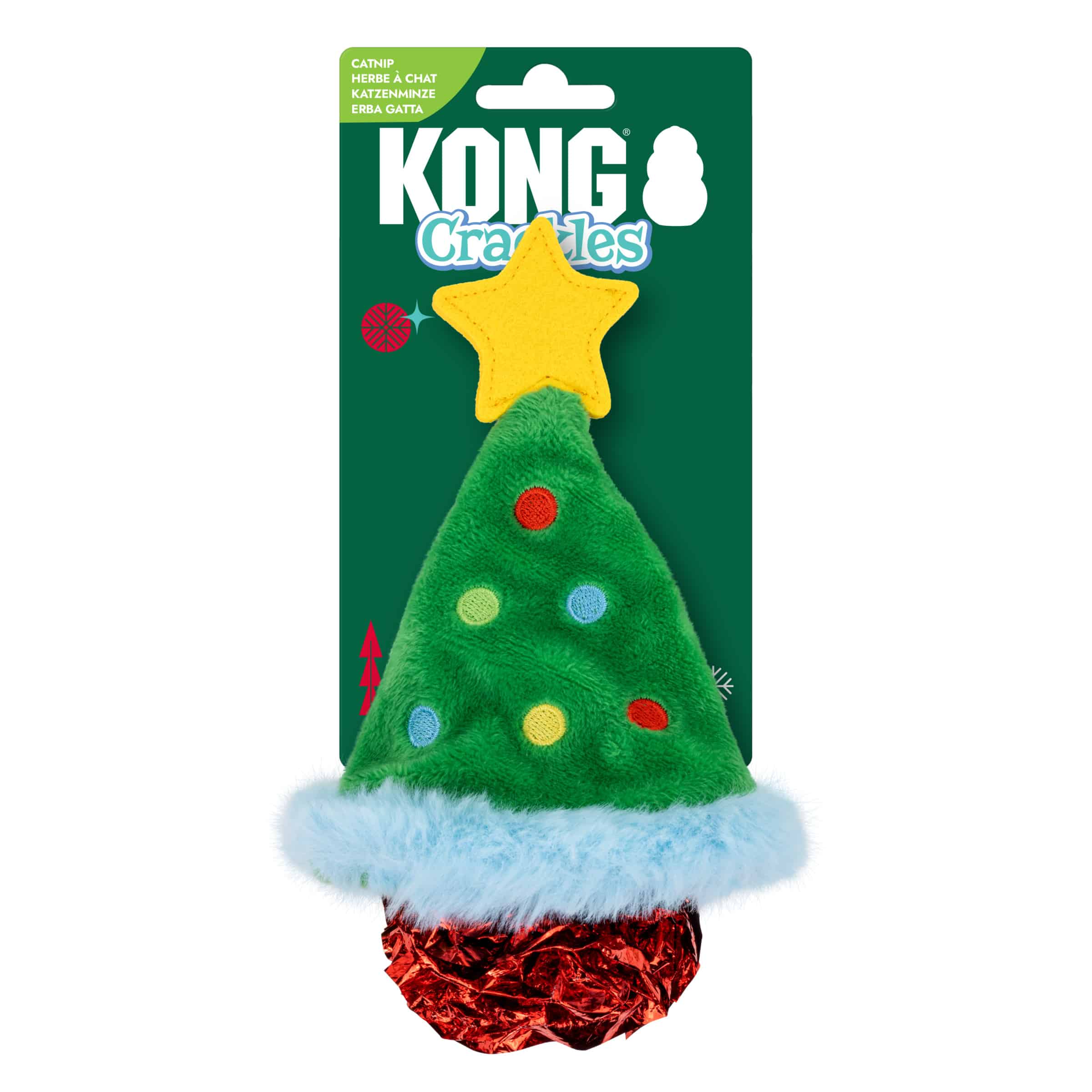 Holiday Crackles Christmas Tree Kattleksak Grön