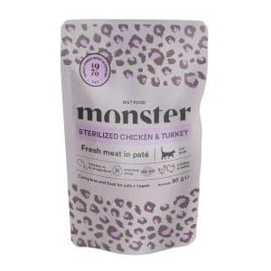 Monster Cat Adult Sterilized Chicken/Turkey Våtfoder till Katt