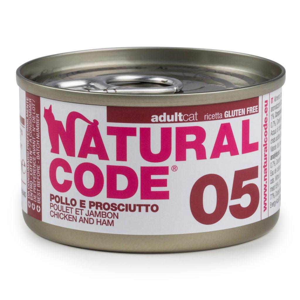 Natural Code Cooking Water Can 6 x 85 g - Kyckling & skinka