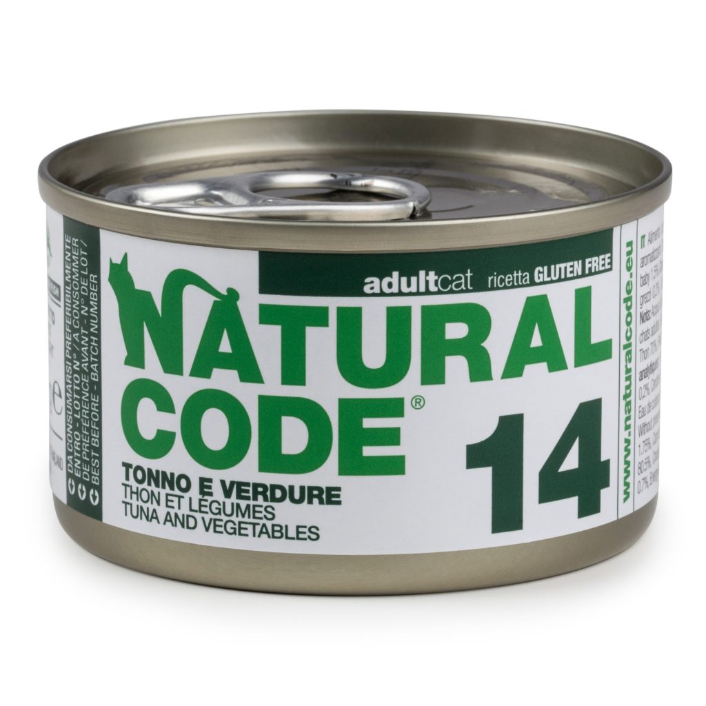 Natural Code Cooking Water Can 6 x 85 g - Tonfisk & grönsaker