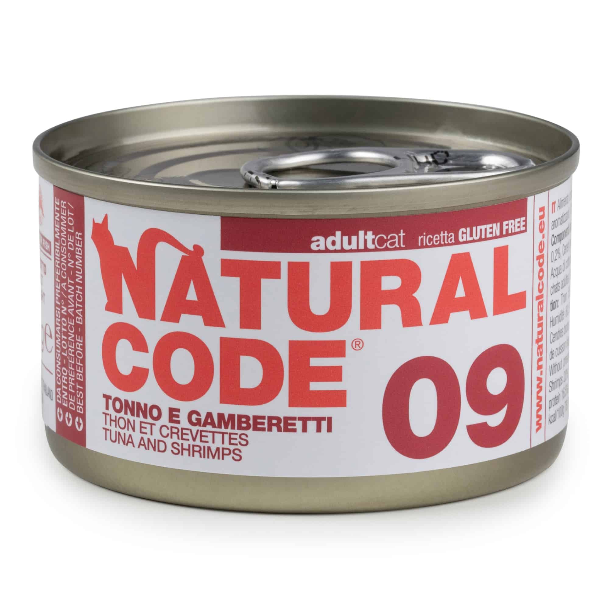 Natural Code Cooking Water Can 6 x 85 g - Tonfisk & räkor