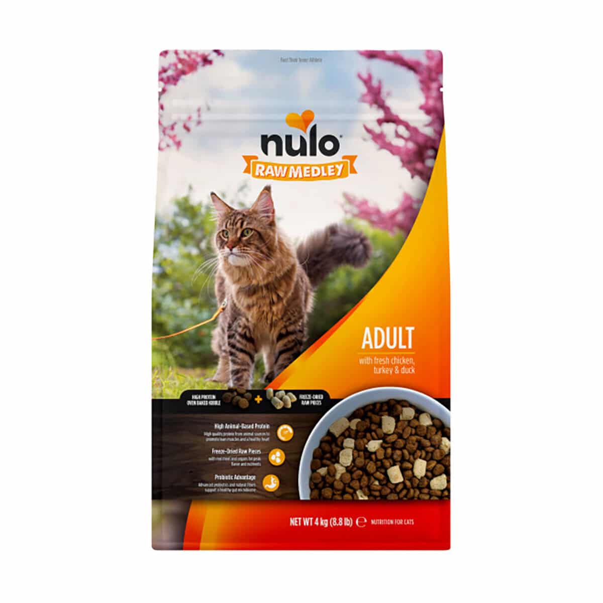 Nulo Raw Medley Cat Adult Fresh Chicken, Turkey & Duck Torrfoder till Katt 2 kg