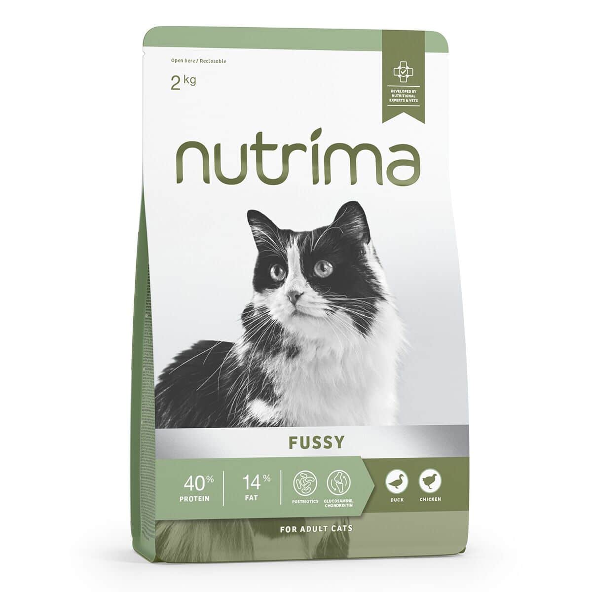 Nutrima Cat Adult Fussy Duck & Chicken Torrfoder till Katt