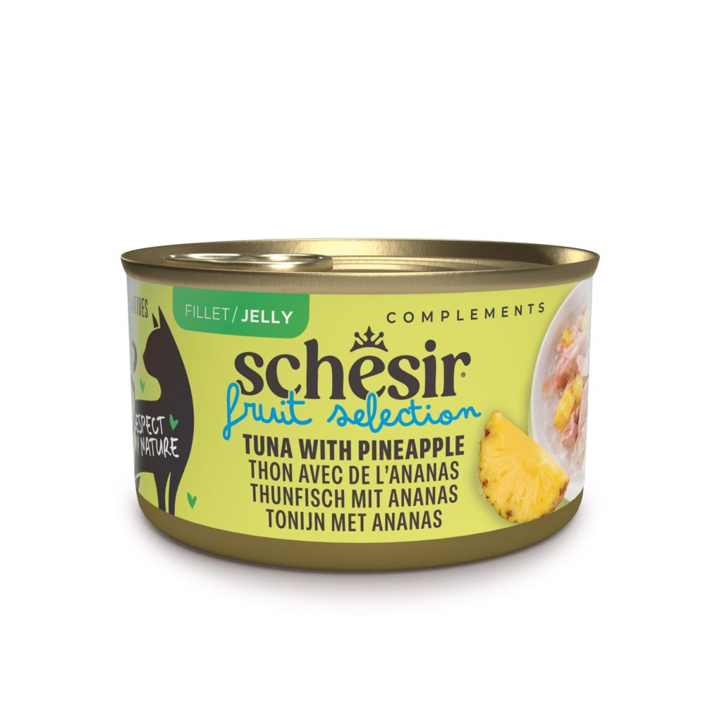 Schesir Cat Fruit Selection 12 x 75 g - Tonfisk & ananas i gelé