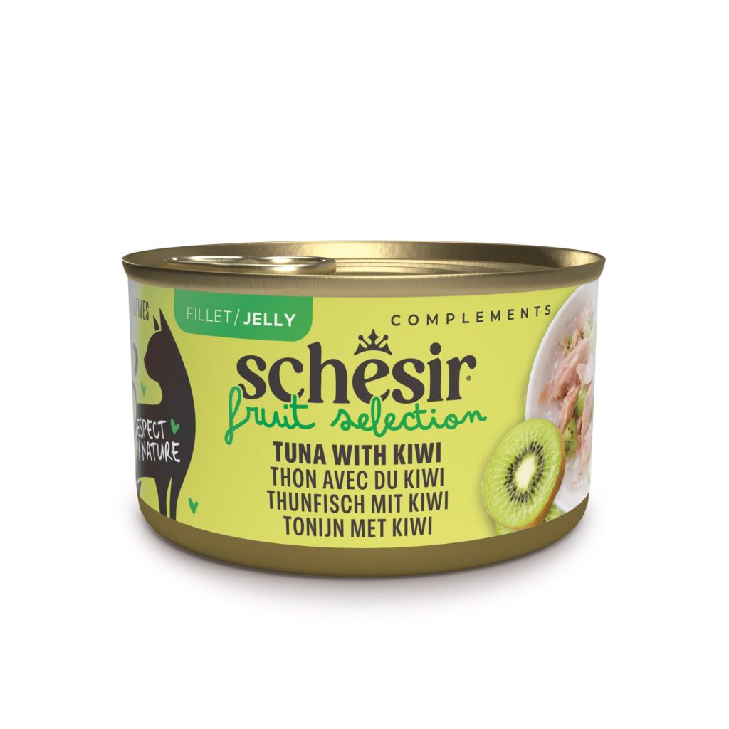 Schesir Cat Fruit Selection 12 x 75 g - Tonfisk & kiwi i gelé
